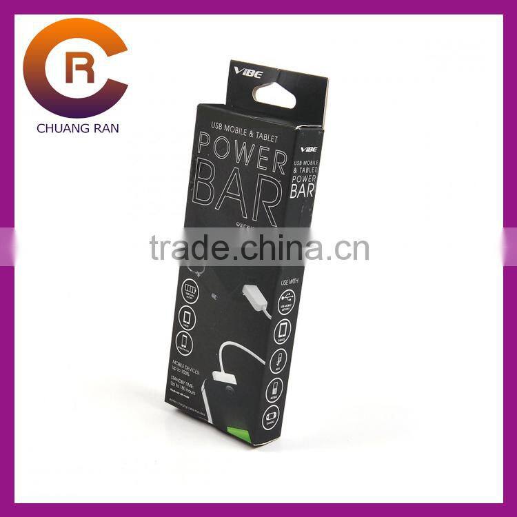 Red printing die cut custom made easy folded paper candy box