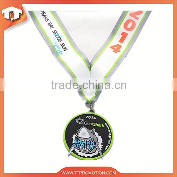 Custom PVC medal with ribbons