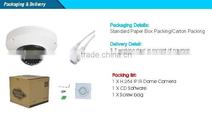 H.264 ip cam 1.0MP HD IP Color IR Mini Dome ip Camera support onvif 2.4 protocol