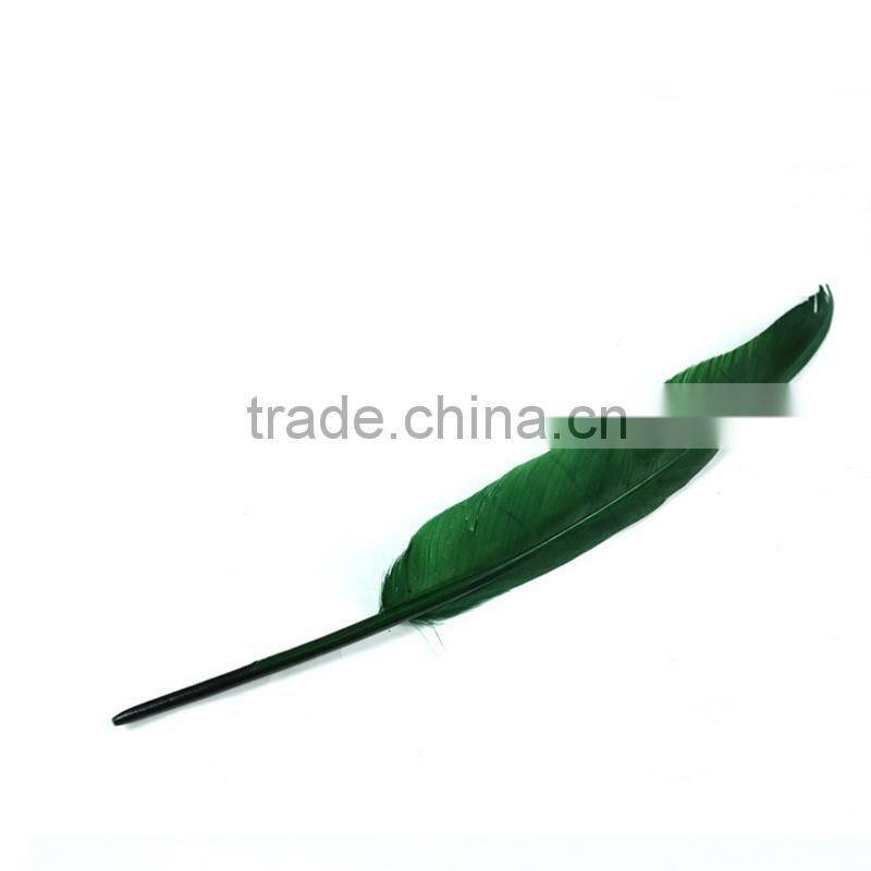 wholesale feathers sale green feather turkey wing feathers