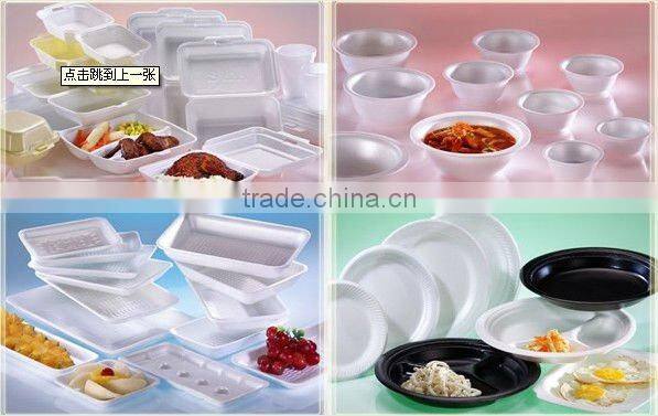 New design PS foam fast food container production line