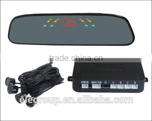 Good selling LED parking sensor system with 4 rear sensors and Bibi sound alarm from Shenzhen