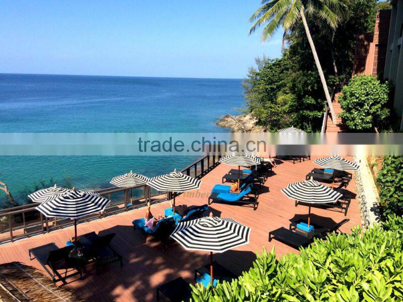 Wood composite decking/flooring for outdoor decoration durable WPC material