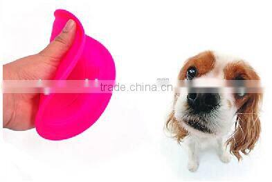 China supplier professional soft durable silicone frisbee for dogs