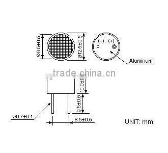 High quality open structure ultrasonic sensor NU40C12T/R-1