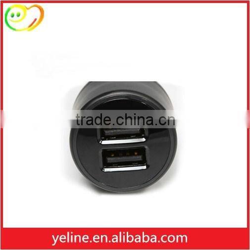 Custom dual mini micro usb car charger 2USB FCC CE