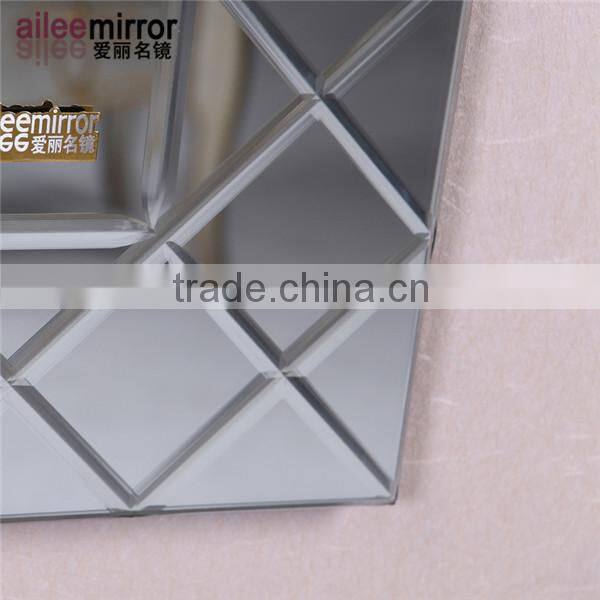 hotel room mirror decorative bathroom compact silver mirror
