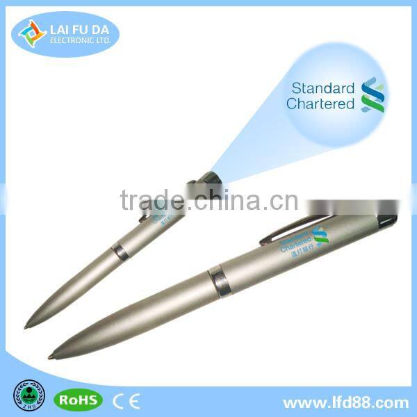 metal ball pen high quality with projector,promotional pens with custom logo,Light ball torch pen,,