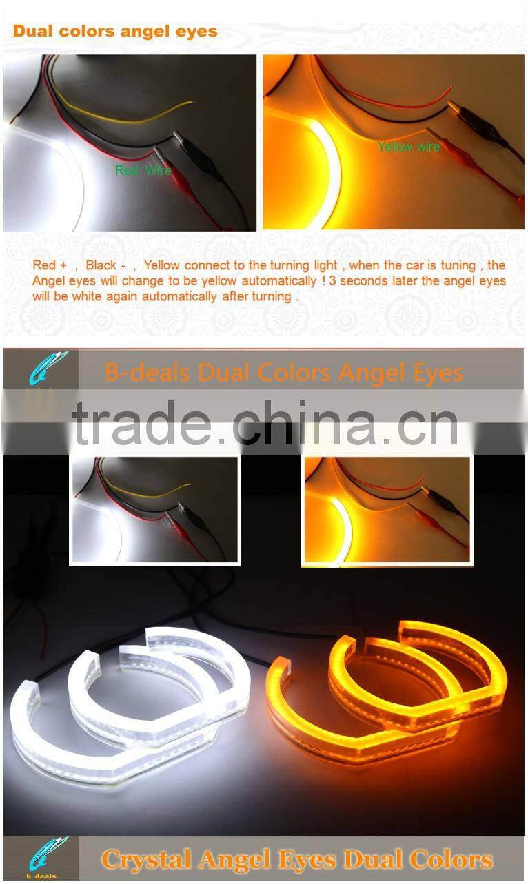 Xenon Headlight Switchback LED Angel Eyes Halo Rings Kit For BMW E90 E92 E93 M3 F30