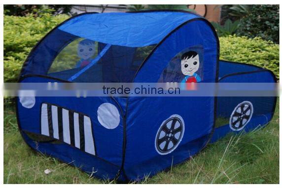 Kids toys big car pop up tunnel tent house