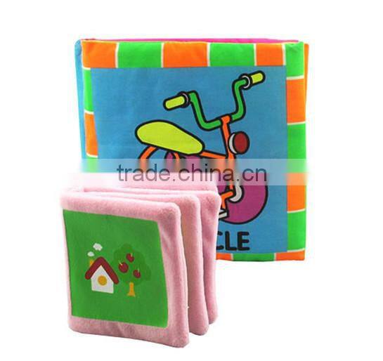 Baby Plush educational Book/colorful Plush baby book