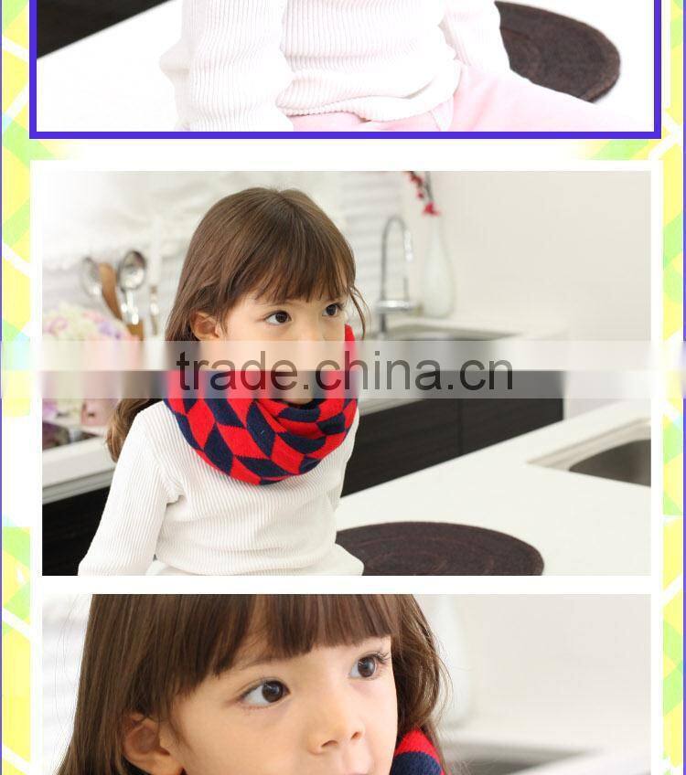 Wholesale 2014 Winter New Rhombus Design Unisex Boys Girls Winter Scarf