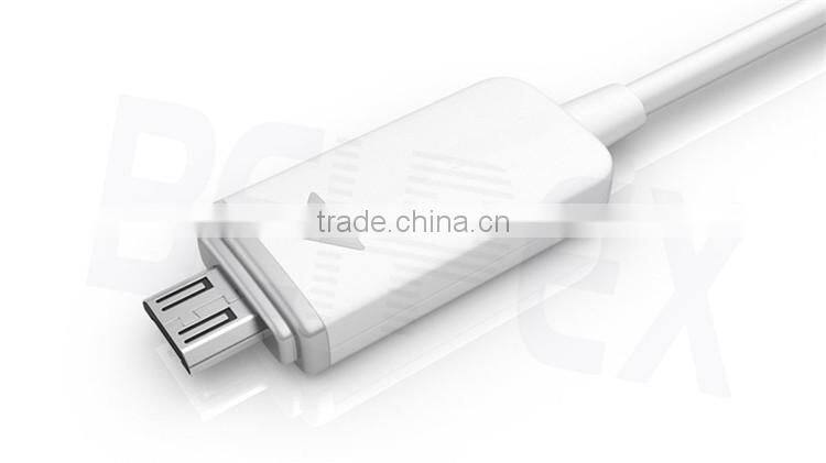 Glow in Dark Visible Colorful USB Data Charging Cable with LED