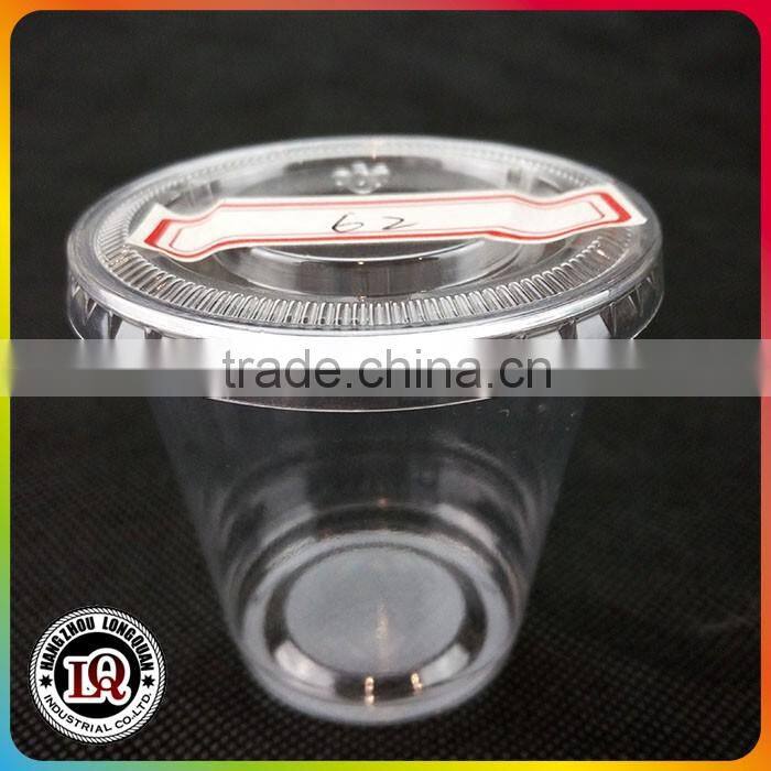 Plastic Drinking Cup with 62mm Clear Plastic PET Lid