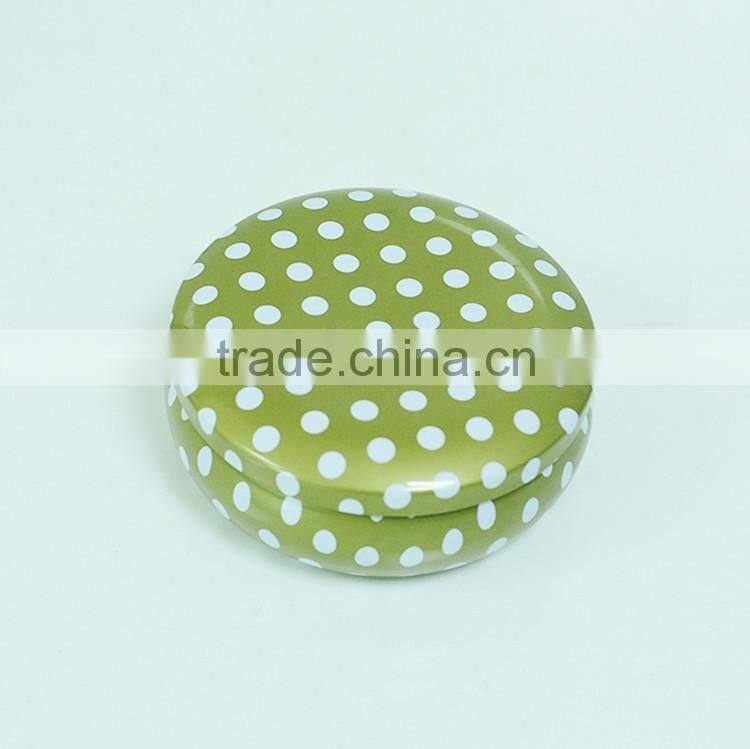 paraffin wax scented tin candle with metal lid