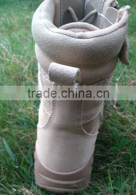 Suede leather military army desert boots