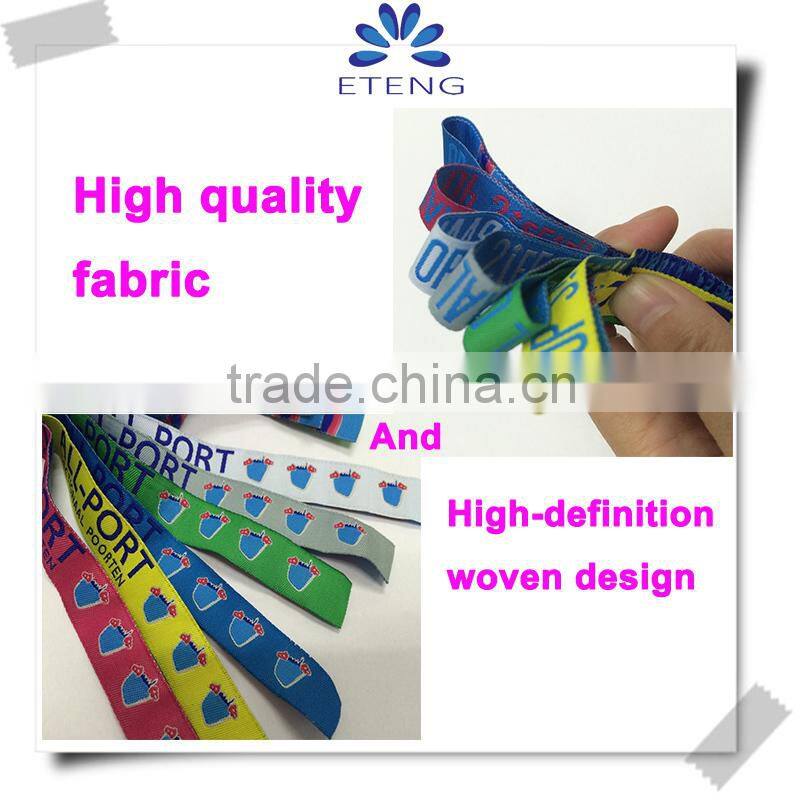 fashion custom fabric bracelets,cheap custom woven wristbands