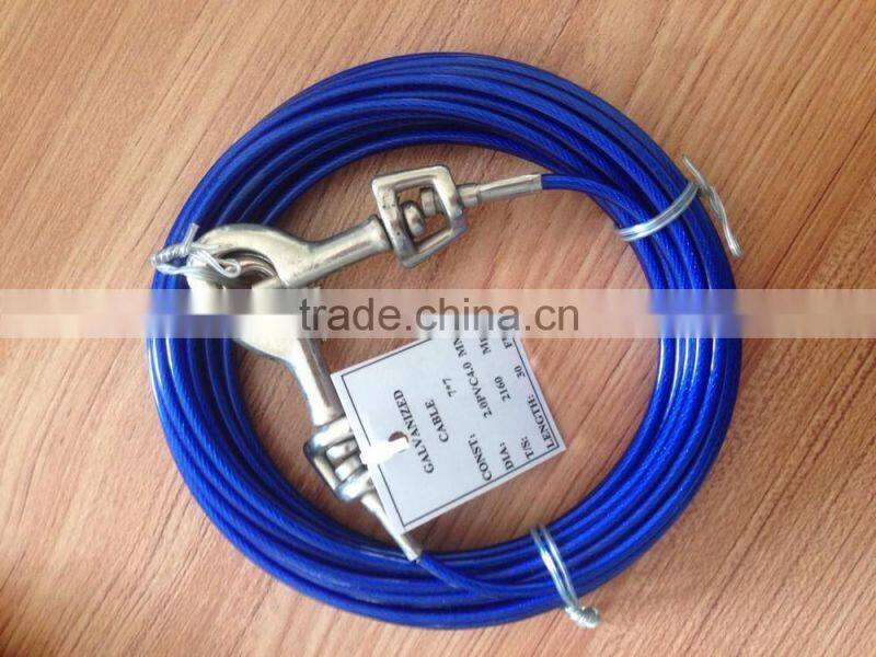 7x7 pvc coated steel cable ( 2.0mm /4.0mm )