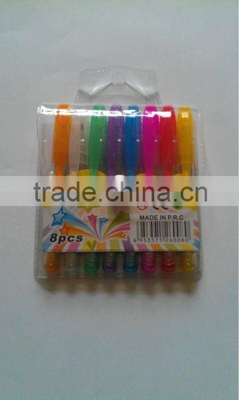 16 colors fruit scent mini BP style glitter gel pen