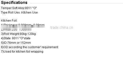 household Aluminium foil