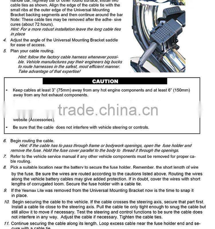 GoldRunhui D0301 12V Motorcycle dual port usb car charger with fuse holder