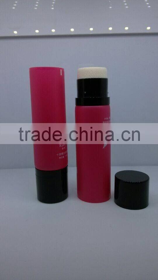 2015 hot sale 100ml cosmetic empty tubes with sponge applicator