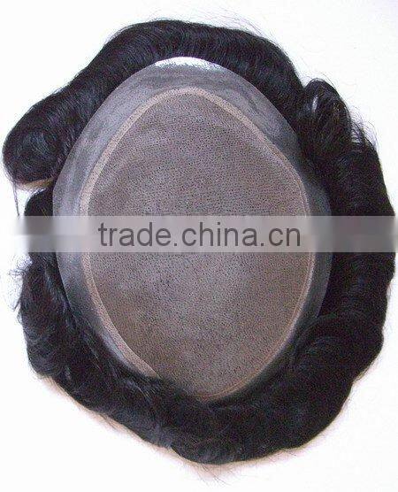 hair supplier cheap Indian remy virgin human hair natural swiss lace toupee for men
