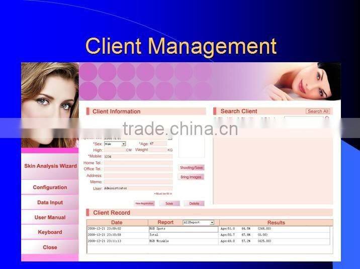 Magic Mirror System Facial Skin Scanner Machine Scan