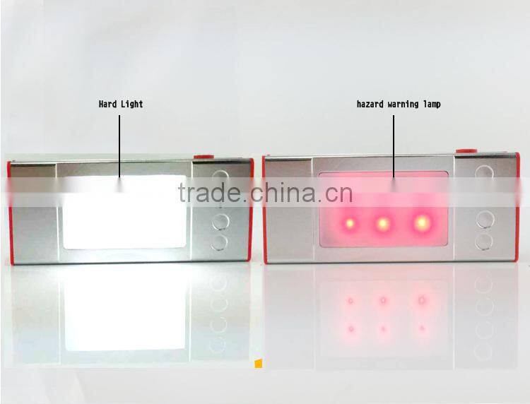 JF Aluminium power bank usb with led flashlight, portable phone charger,mobile power bank with flashlight/magnet/warning lamp