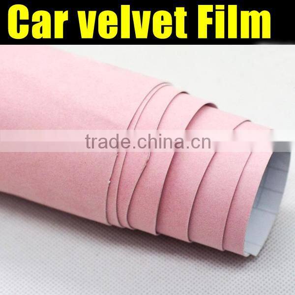 Hot Sale variety of color car velvet vinyl film