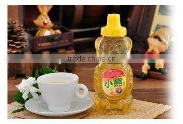 350ML bear shape food plastic jar GF006