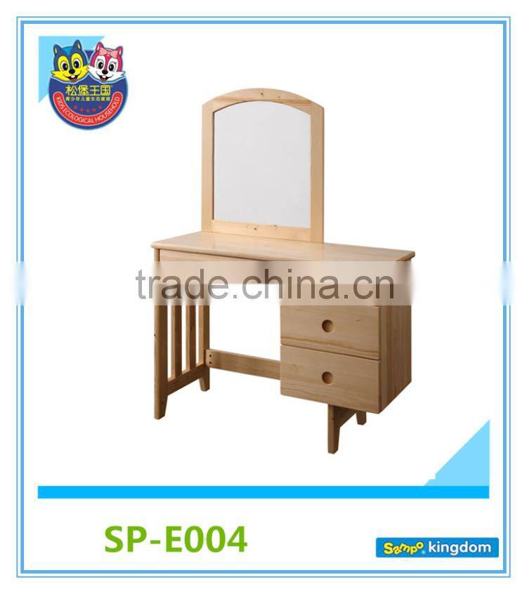 Luxury dresser set makeup vanity mirror antique dressing table mirror with drawer stool#SP-BE003