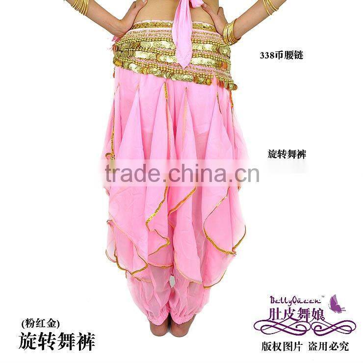 pink belly dance harem pants,chiffon costume for belly dancing,belly dance wear,belly dance clothes,belly dancing clothes