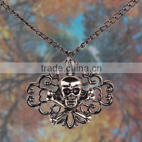Promotional High Quality Metal Skull Charm Young Student Necklaces