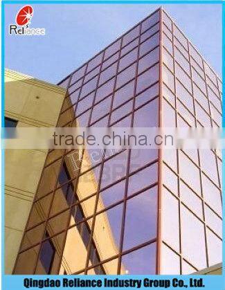 Pink tinted building reflective glass