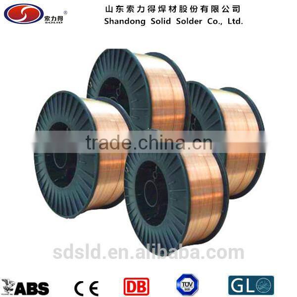SOLID Mild steel mig wire 1.2mm AWS A5.18 ER70S-6