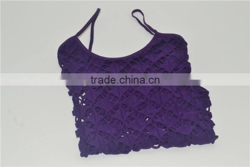 Sexy lingerie cami crop top young girl underwear tank top