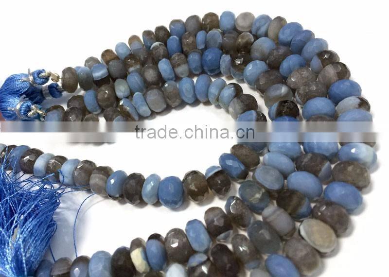 SEMI PRECIOUS NATURAL CITRINE 8-9MM RONDELLE FACETED LOOSE BEADS STRAND LINE