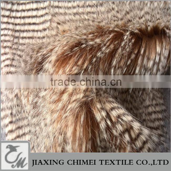 long pile brown pawie piora faux fur used for bag