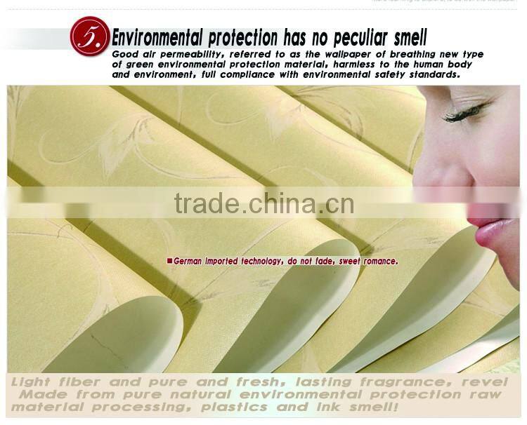 non woven economic room decoration wallpaper