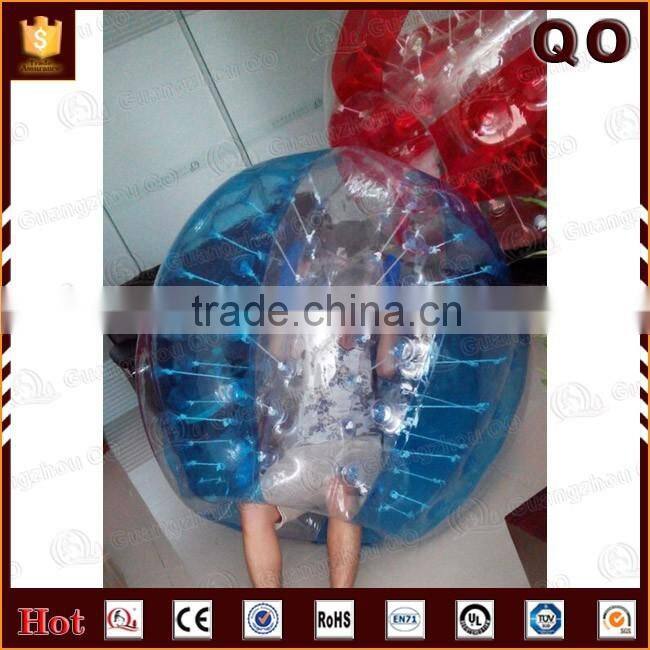 Transparent soccer ball customized color inflatable zorb ball