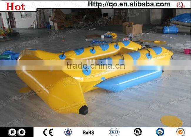 Unique inflatable water games flyfish banana boat