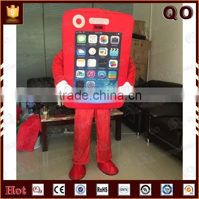 Best price outdoor advertising walking lovely mobile phone mascot costume