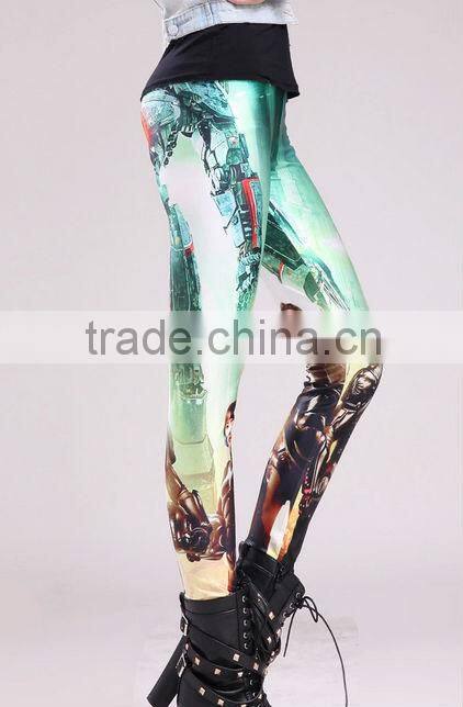 2014 Fashion Digital Printing Spandex Stretch Fabric Legging Sex Photoes
