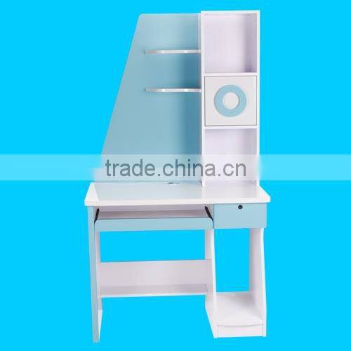 MDF board computer desk with sliding keyboard tray