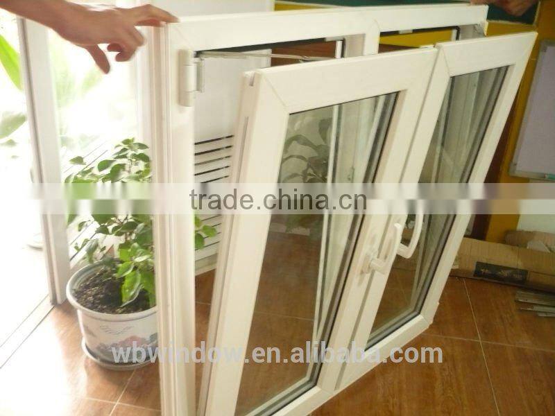 European style of PVC/UPVC tilt and turn glass window ,PVC/UPVC windows and doors