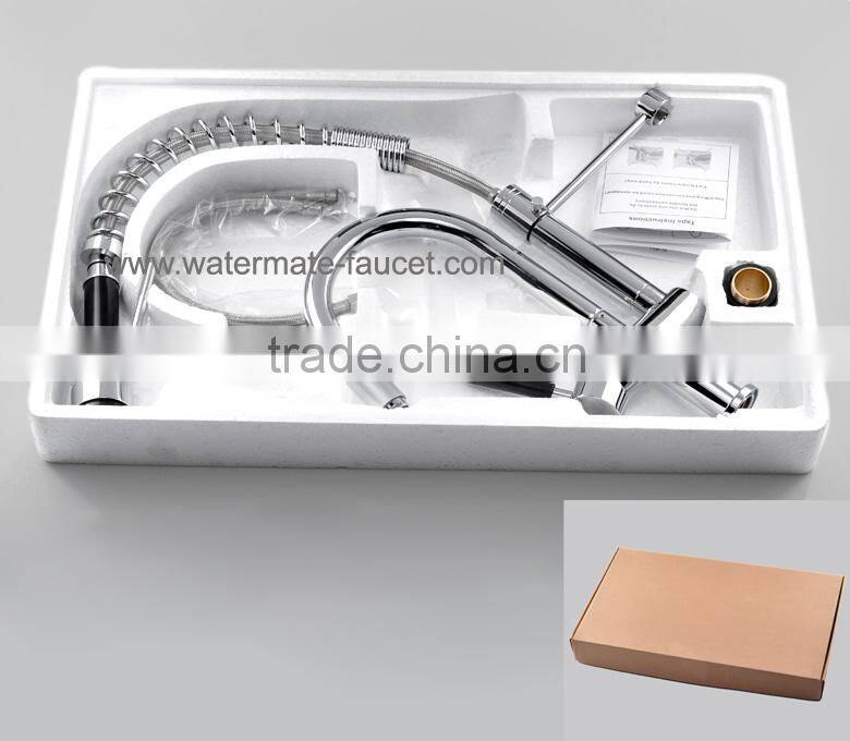 pull out spray kitchen faucet with spring
