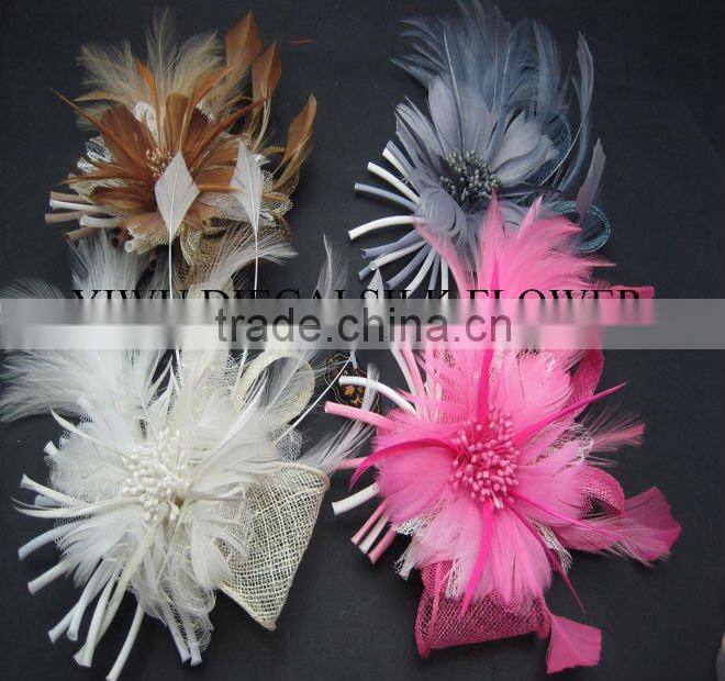 fashion decorative feather flower
