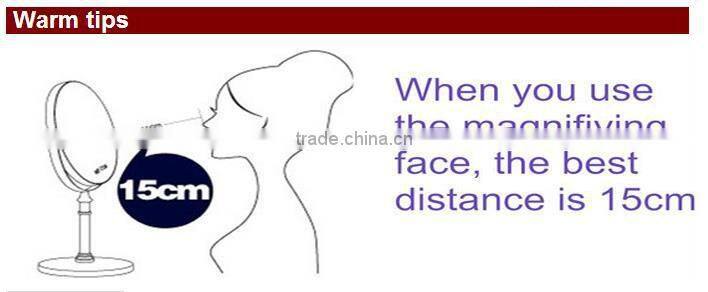 Fashionable 8 inch round desktop makeup mirror