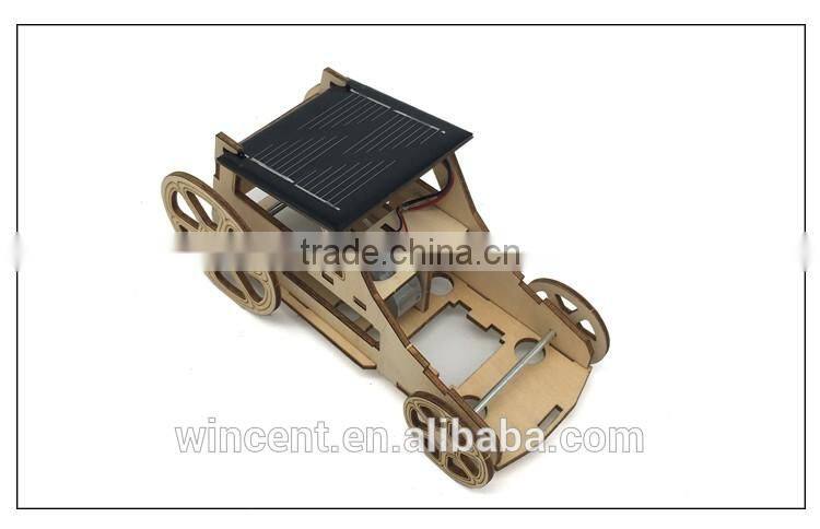 Solar Toys Wood 3D Car Puzzle Game For Kids